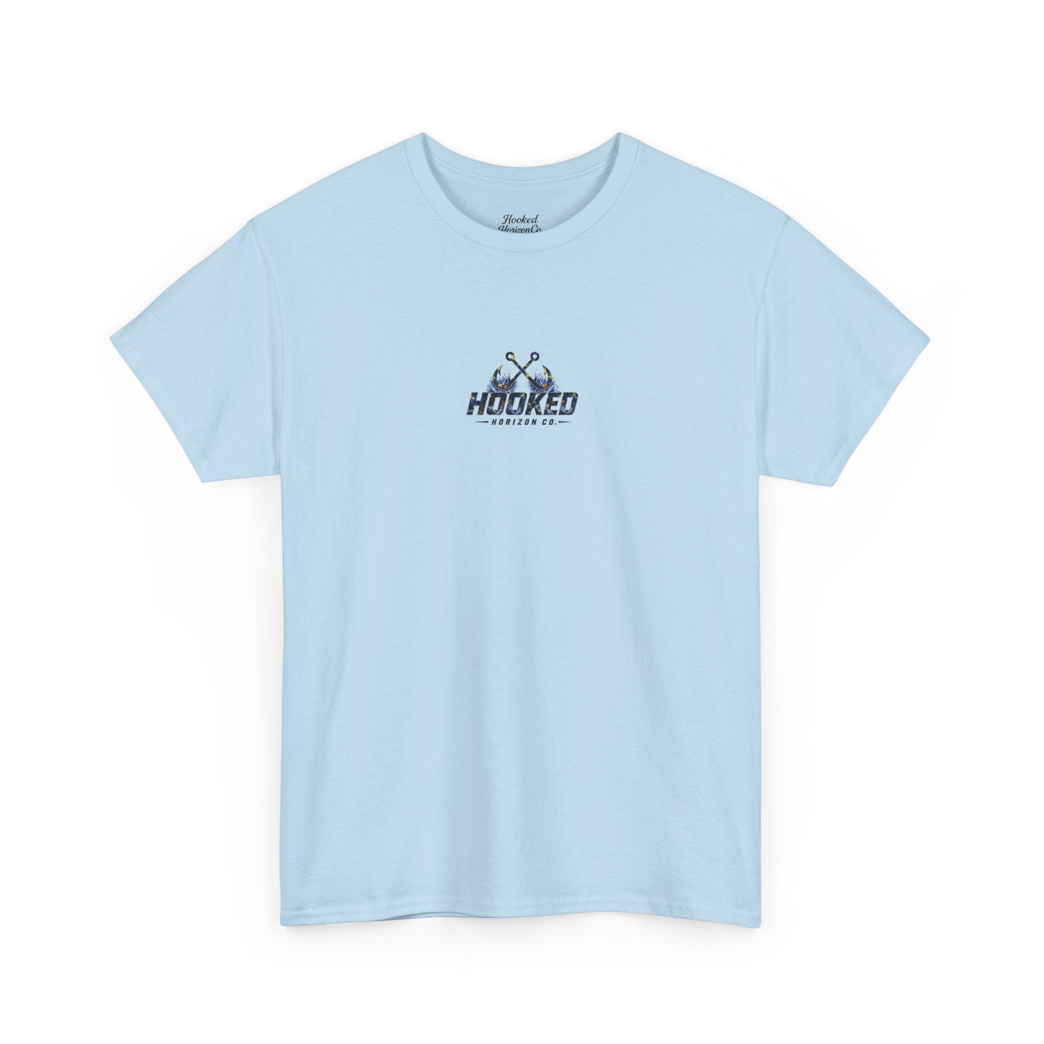 Sail Fish Hooked Horizon Co Tee—Ocean Graphic Tee — "Beloved" Ray Design