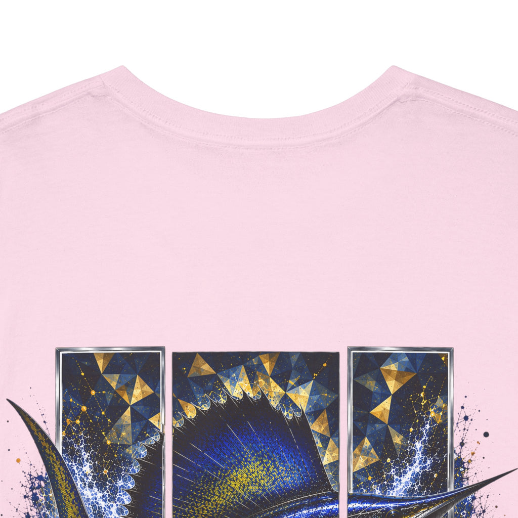 Sail Fish Hooked Horizon Co Tee—Ocean Graphic Tee — "Beloved" Ray Design