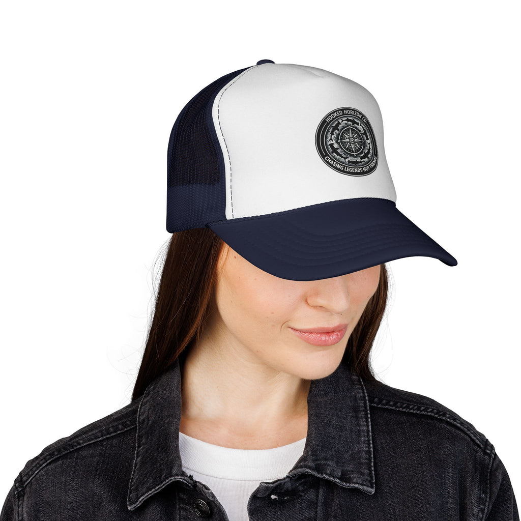 Chasing Legends Not Trends Trucker Cap — Fishing & Beach Hat