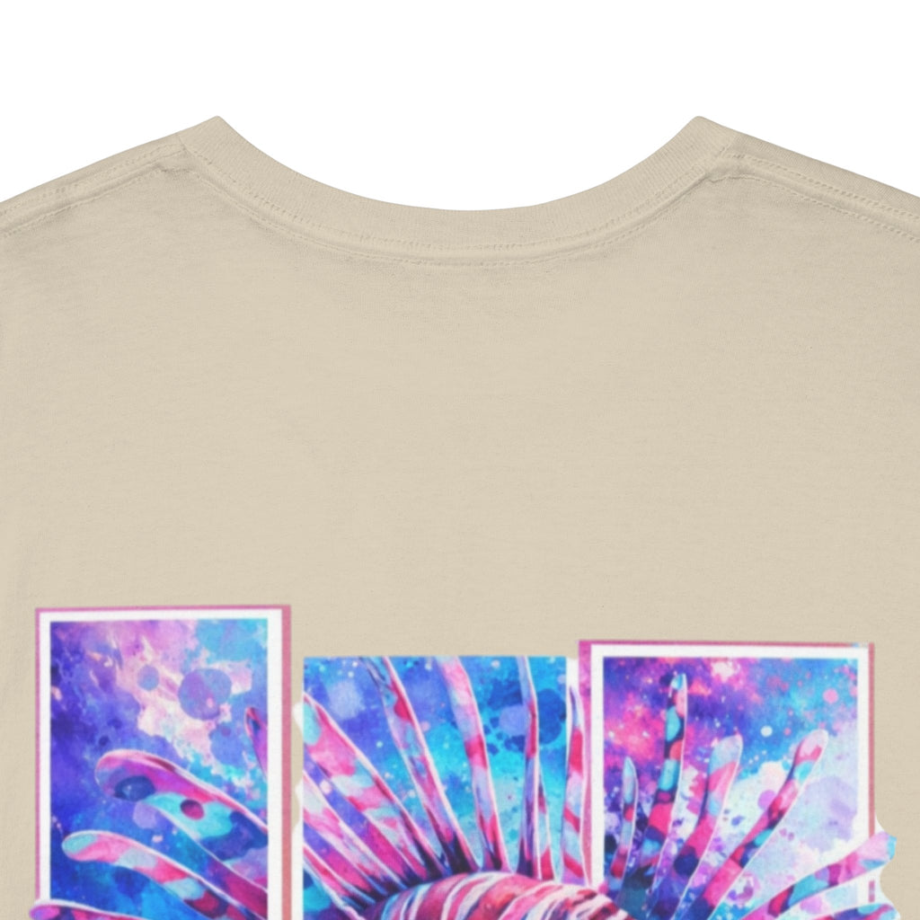 Lion Fish Hooked Horizon Co Tee—Ocean Graphic Tee — "Beloved" Ray Design