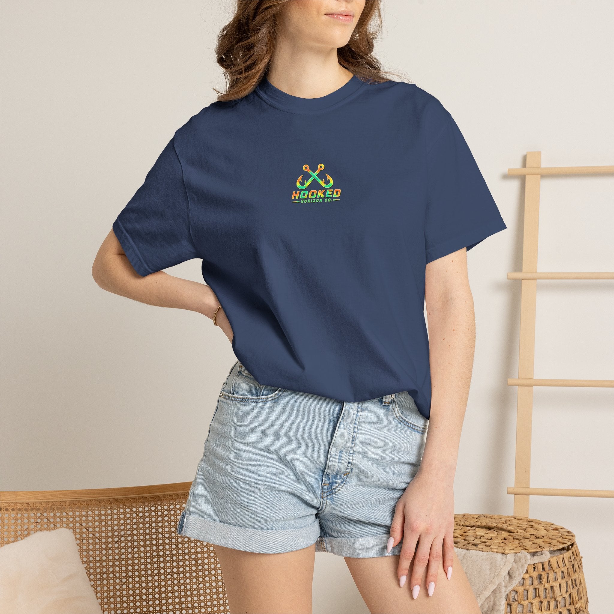Retro 80s Tripple Fish Fishing Tee — Hooked Horizon Co.  Angler Gifts Ocean Lover Gifts