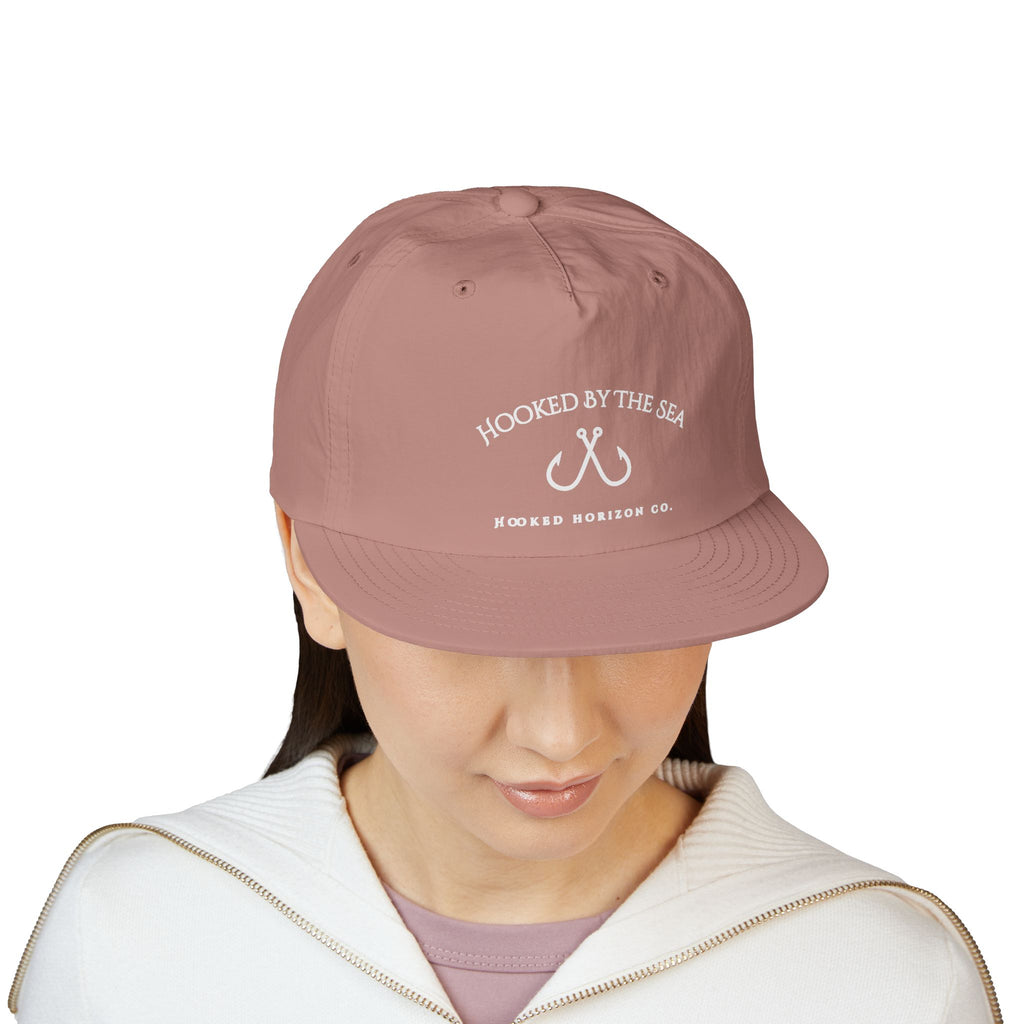 Quick Dry Surf Cap Hooked Horizon Co. — Light Weight, Multiple Color Variations Beachy Vibes Snapback Hat for Surf Lovers, Summer Fashion, Ocean Enthusiasts, Gift for Surfers, Vacation Style