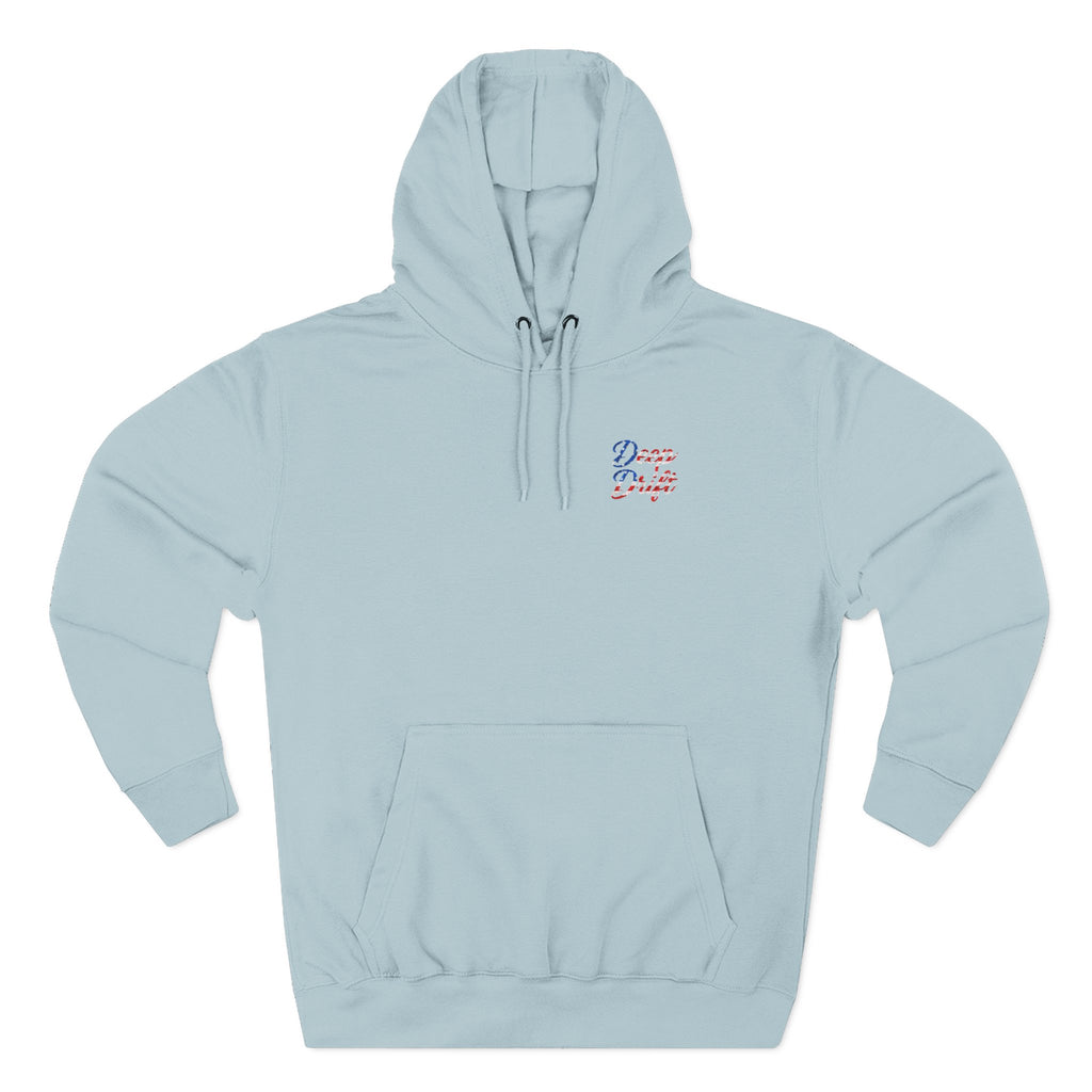 USA Deep Drift — Hooked Horizon Co. Neon Fishing Hoodie – "Chase the Horizon, Hook the Legend" Graphic