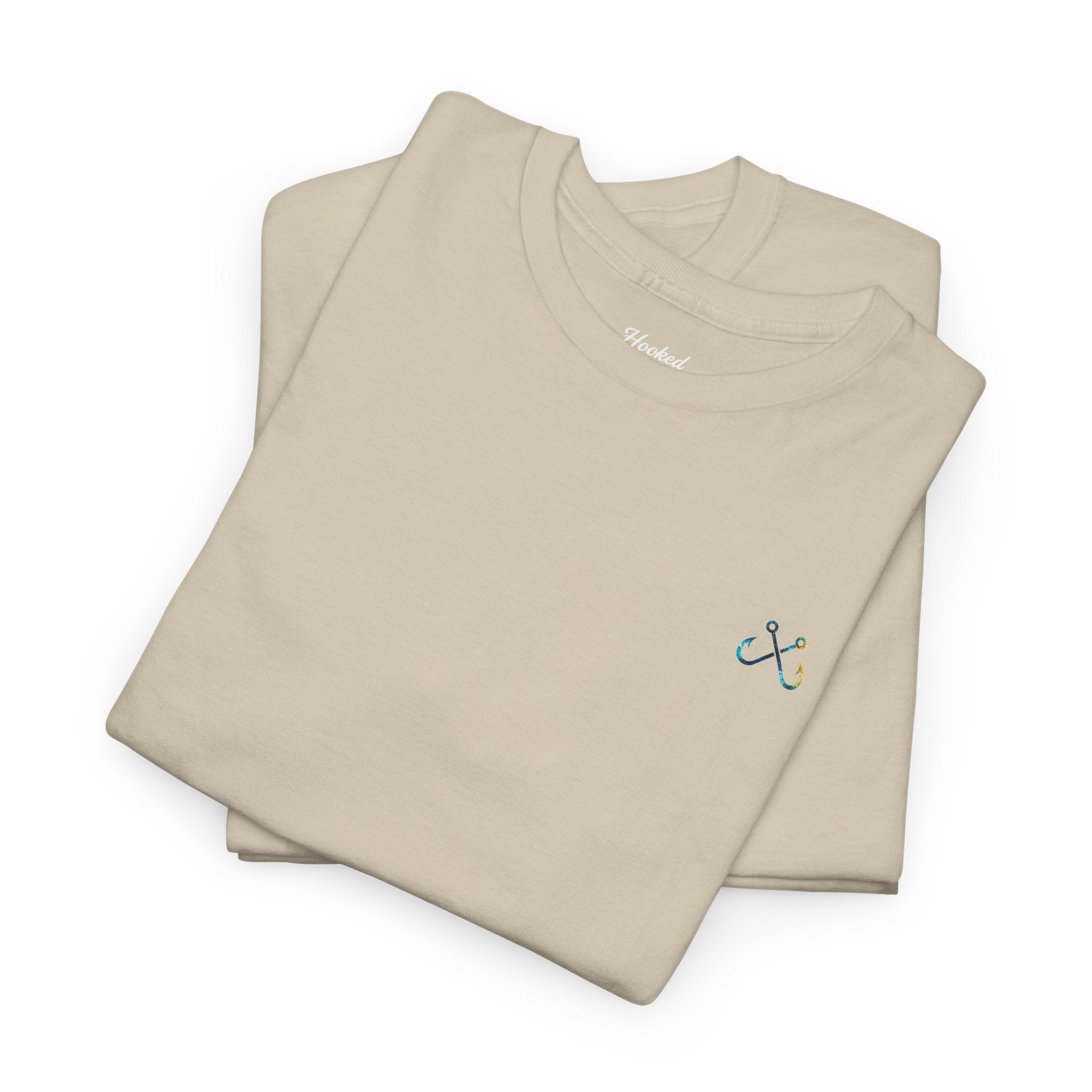 Bull Shark Hooked Horizon Co Tee—Ocean Graphic Tee — "Beloved" Ray Design