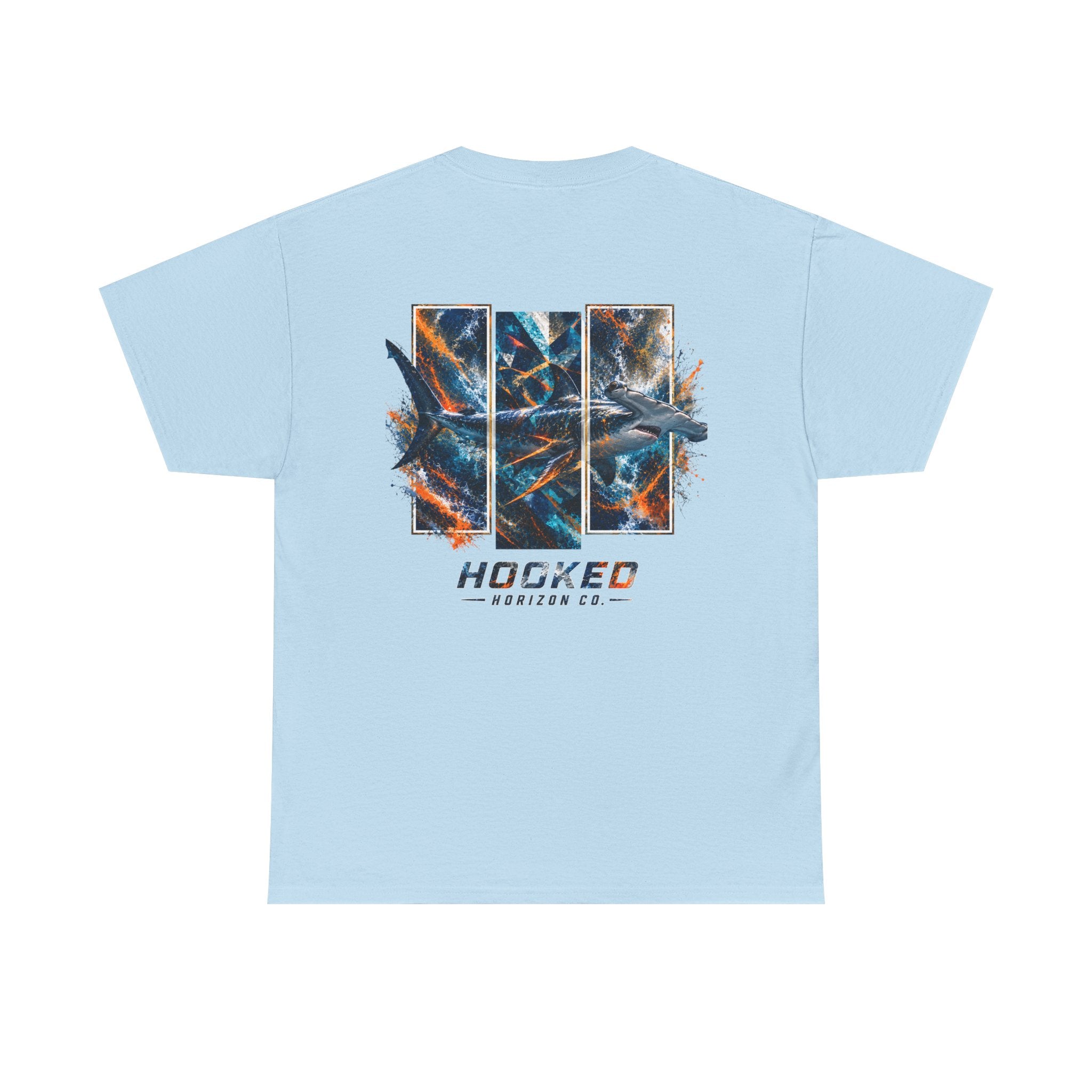 Hammer Head Hooked Horizon Co Tee—Ocean Graphic Tee — "Beloved" Ray Design