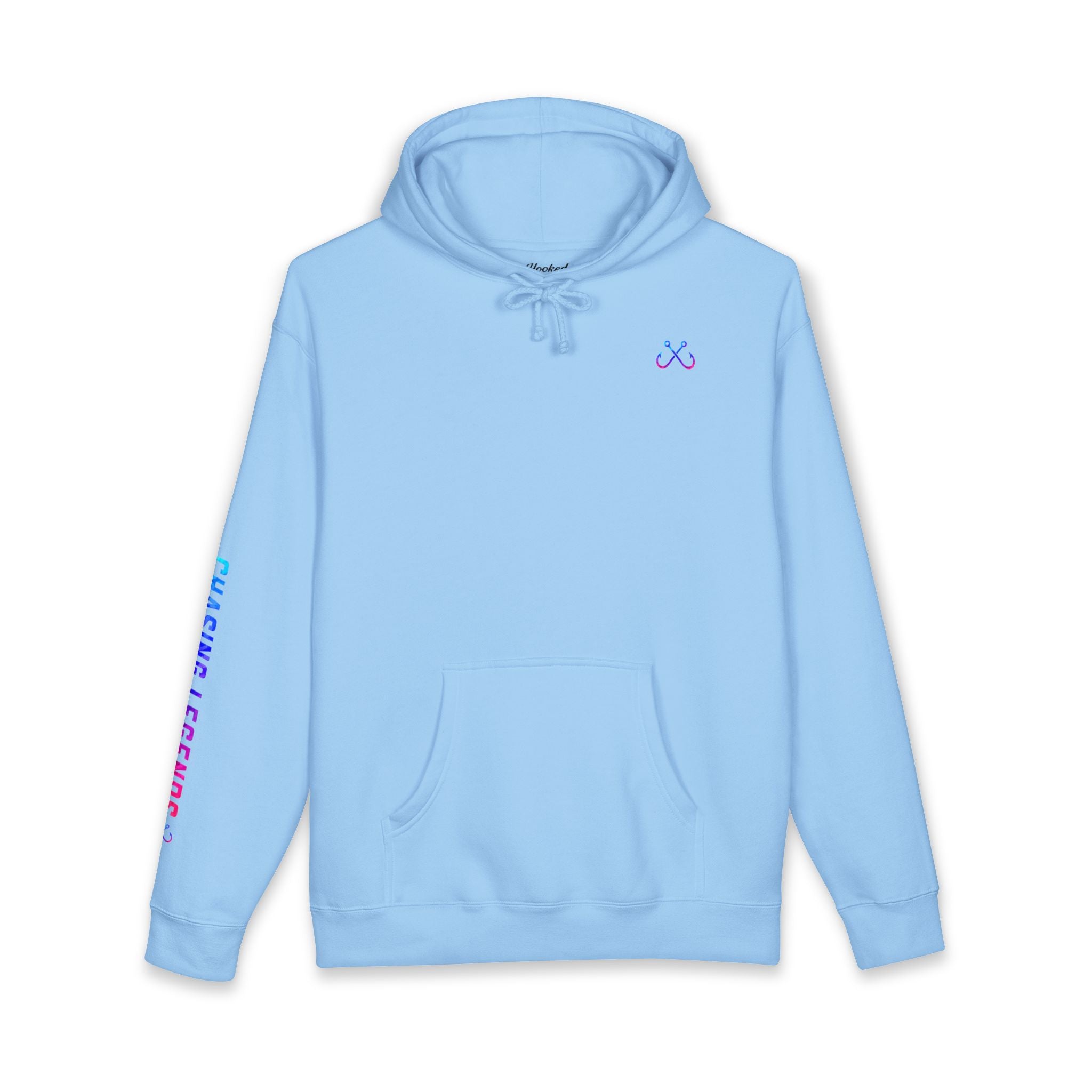 Lion Fish Hoodie Hooked Horizon Co. — Fishing Back Graphic Hoodie, Multiple Color Variations
