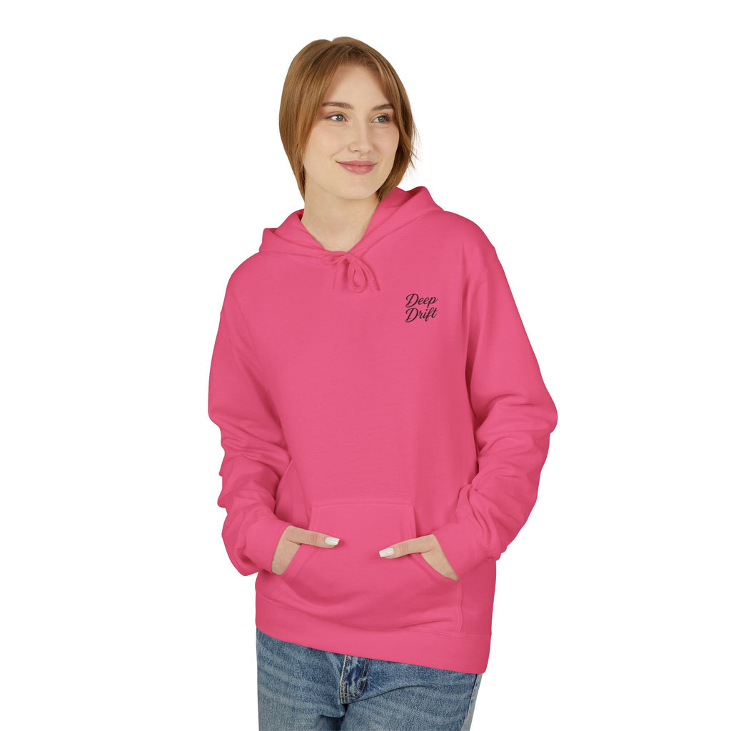 Deep Drift Wave & Shark Fishing Hoodie — Hooked Horizon Co. Pullover, Multiple Color Variations