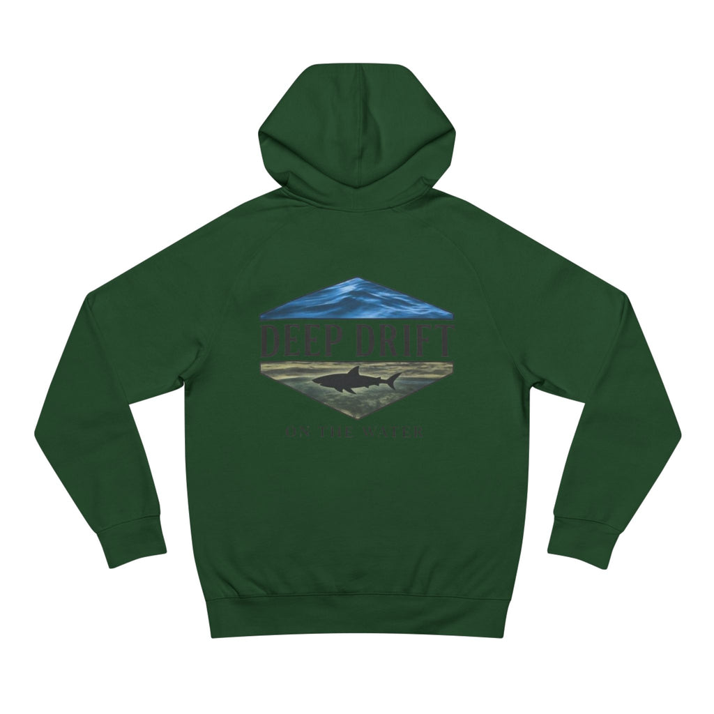 Shark Hoodie— "Deep Drift On The Water" Hooked Horizon Co. Unisex Supply Hoodie