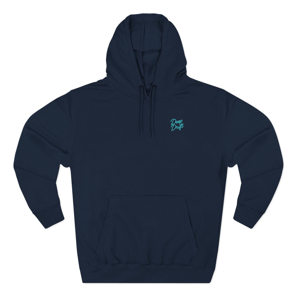 Wave & Sun Deep Drift– "Hooked By The Sea" Hooked Horizon Co. Unisex Hoodie for Ocean Lovers, Nautical Fashion, Cool Weather Gear, Everyday Comfort, Perfect Gift