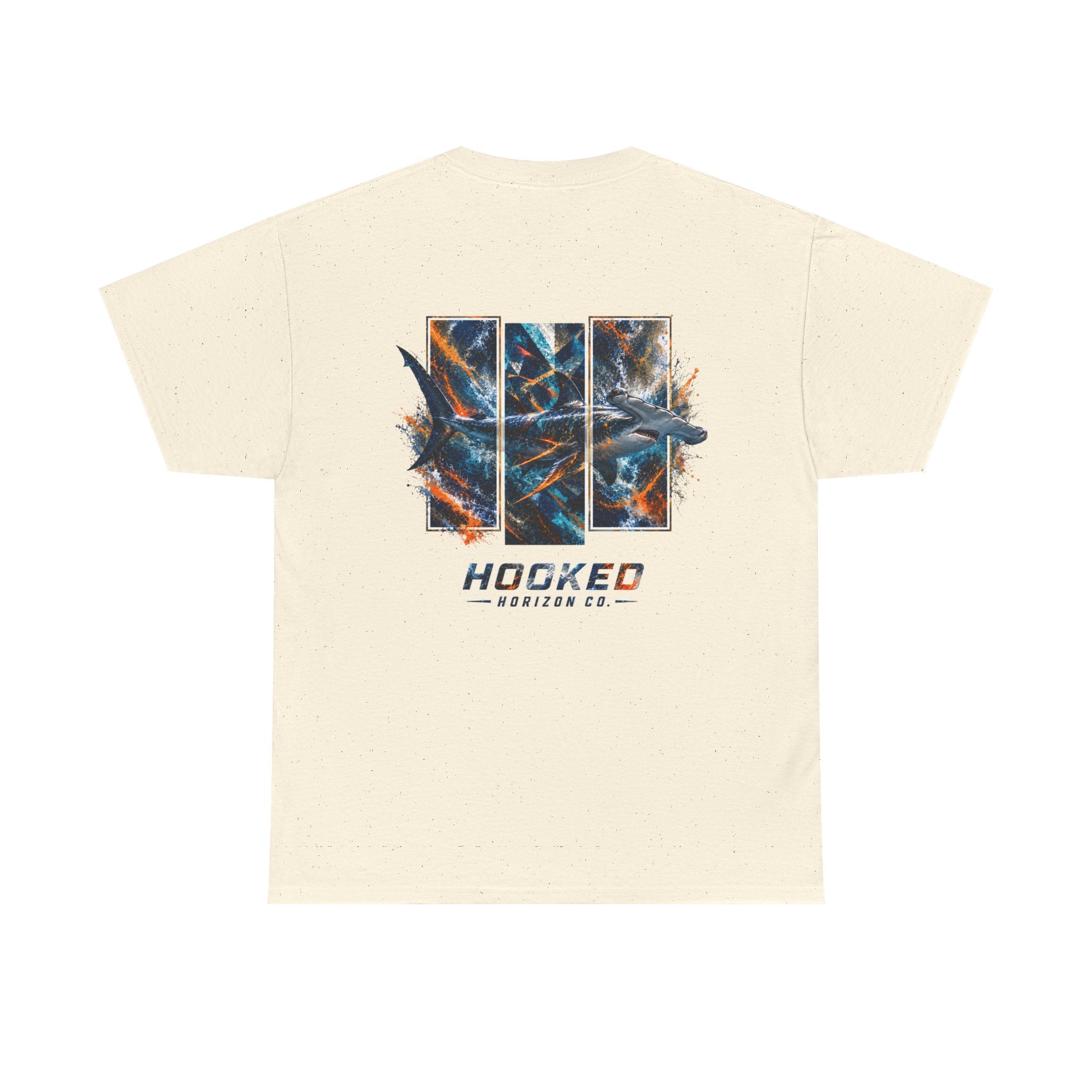 Hammer Head Hooked Horizon Co Tee—Ocean Graphic Tee — "Beloved" Ray Design