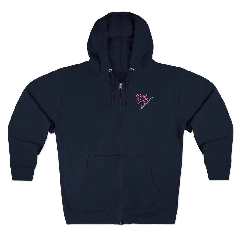 Siesta Key Bull Shark Tee Deep Drift Hooked Horizon C. No Bull All BiteUnisex Zip Hoodie for Ocean Lovers, Nautical Fashion, Cool Weather Gear, Everyday Comfort, Perfect Gift