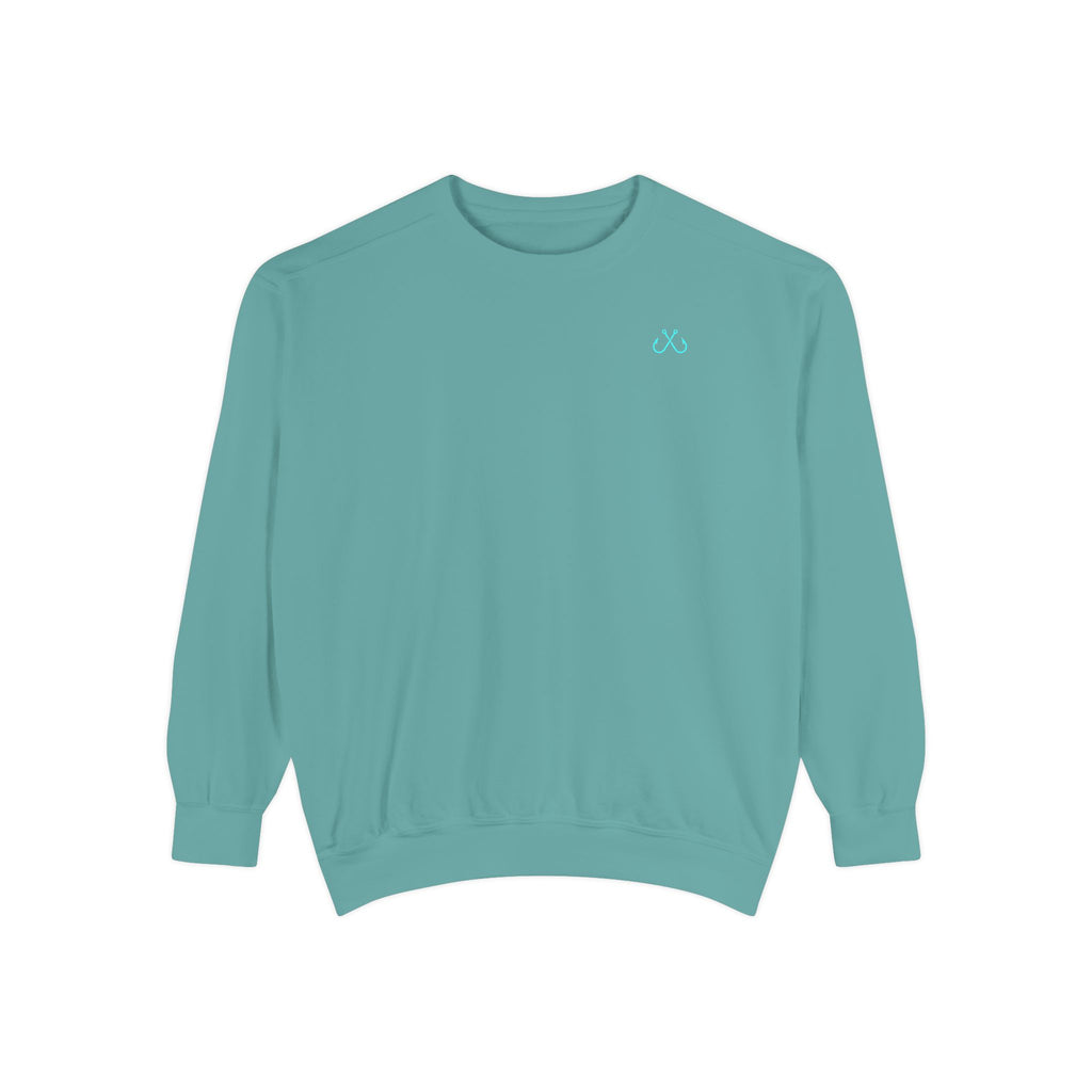 Vintage vibes Neon Tarpon Sweatshirt– Hooked Horizon Co. Ocean apparel, Gifts for Him & Her, Ocean Conservation, Soft Unisex Garment-Dyed Sweatshirt