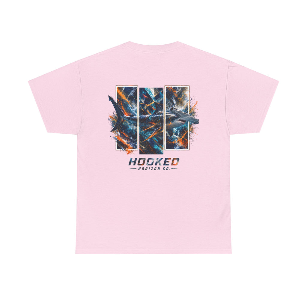 Hammer Head Hooked Horizon Co Tee—Ocean Graphic Tee — "Beloved" Ray Design