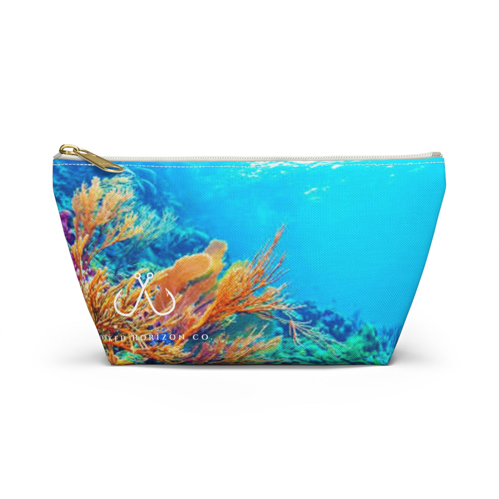 Bright Reef Accessory Pouch | Makeup Bag, Travel Organizer, Gift for Her, Beach Essentials, Stylish Storage