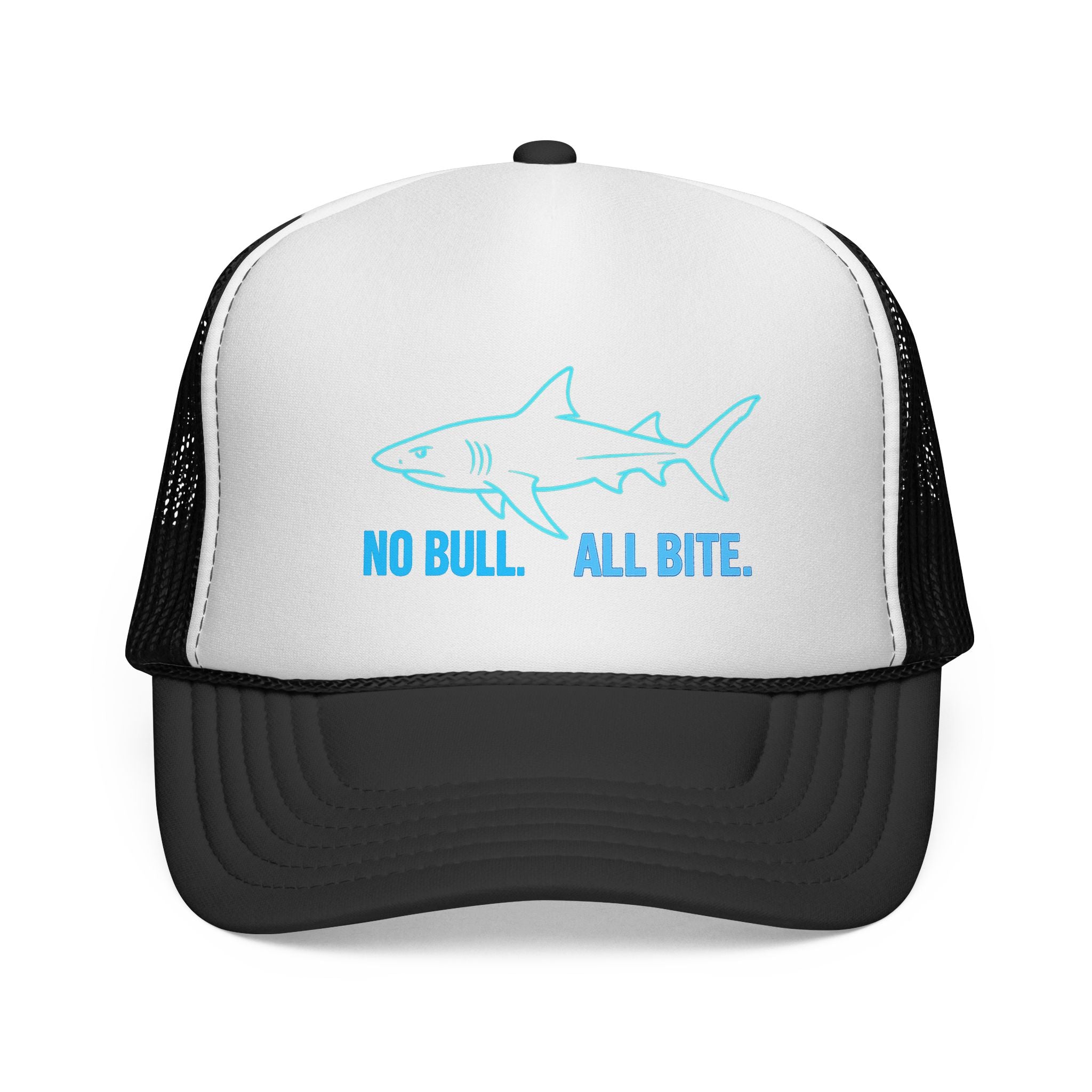 No Bull All Bite Shark Trucker Cap — Fishing & Beach Hat