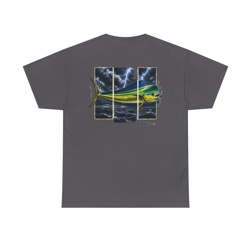 Mahi Mahi Hooked Horizon Co Tee—Ocean Graphic Tee — "Beloved" Ray Design