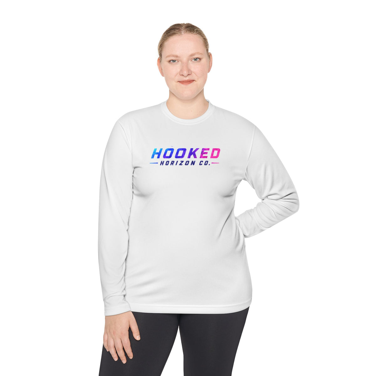 Moisture Wicking Classic Logo Shark Tee —Horizon Co. Anchors Long Sleeve Tee — Lightweight Fishing Shirt
