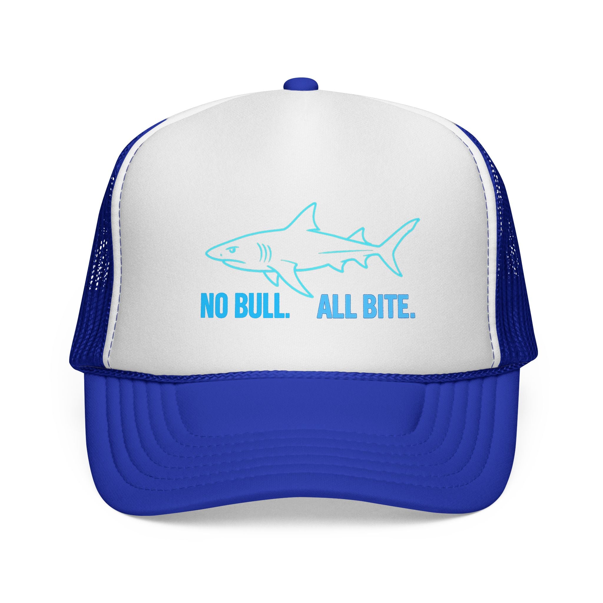 No Bull All Bite Shark Trucker Cap — Fishing & Beach Hat