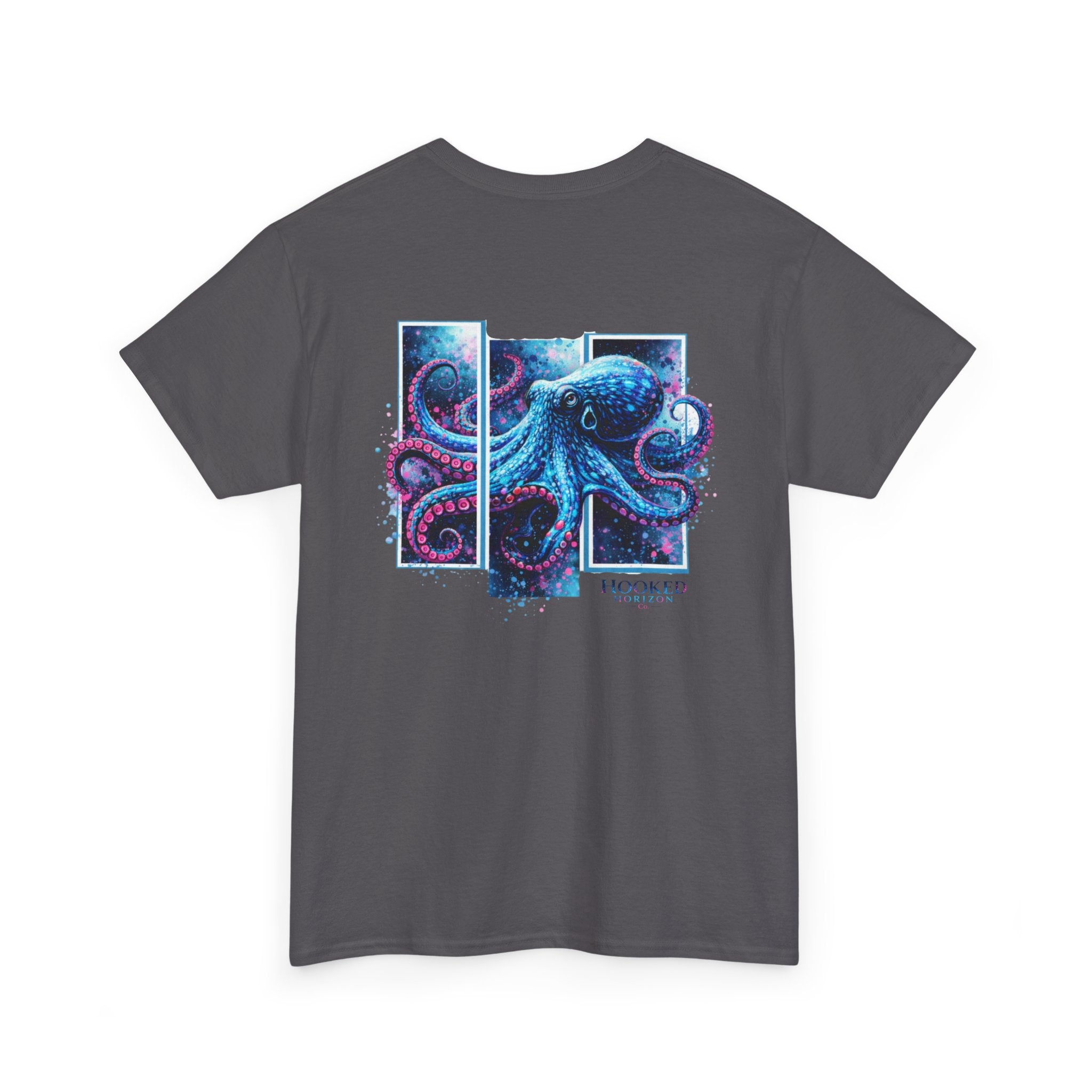Octopus Hooked Horizon Co Tee—Ocean Graphic Tee — "Beloved" Ray Design