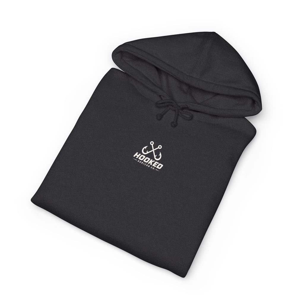 USA Manta Ray Hoodie Hooked Horizon Co. — Fishing Back Graphic Hoodie, Multiple Color Variations