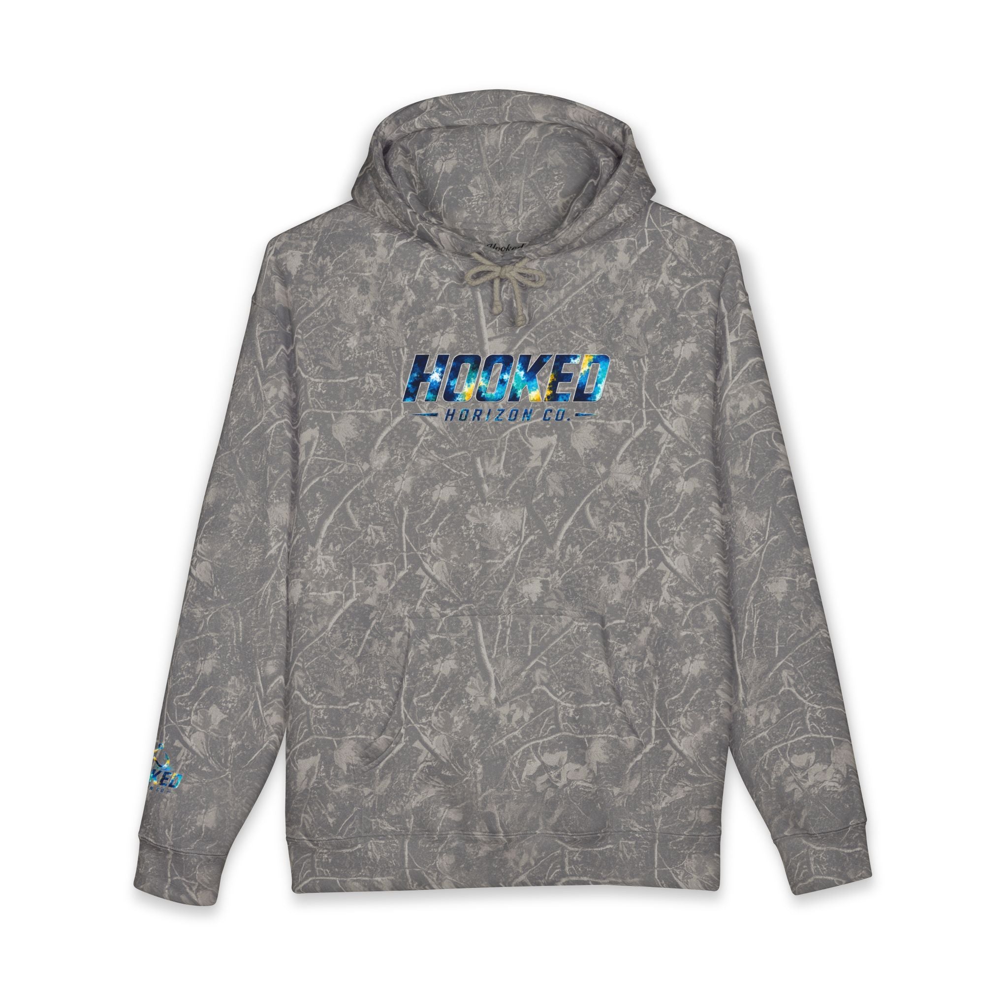 Barracuda Hoodie Hooked Horizon Co. — Fishing Back Graphic Hoodie, Multiple Color Variations
