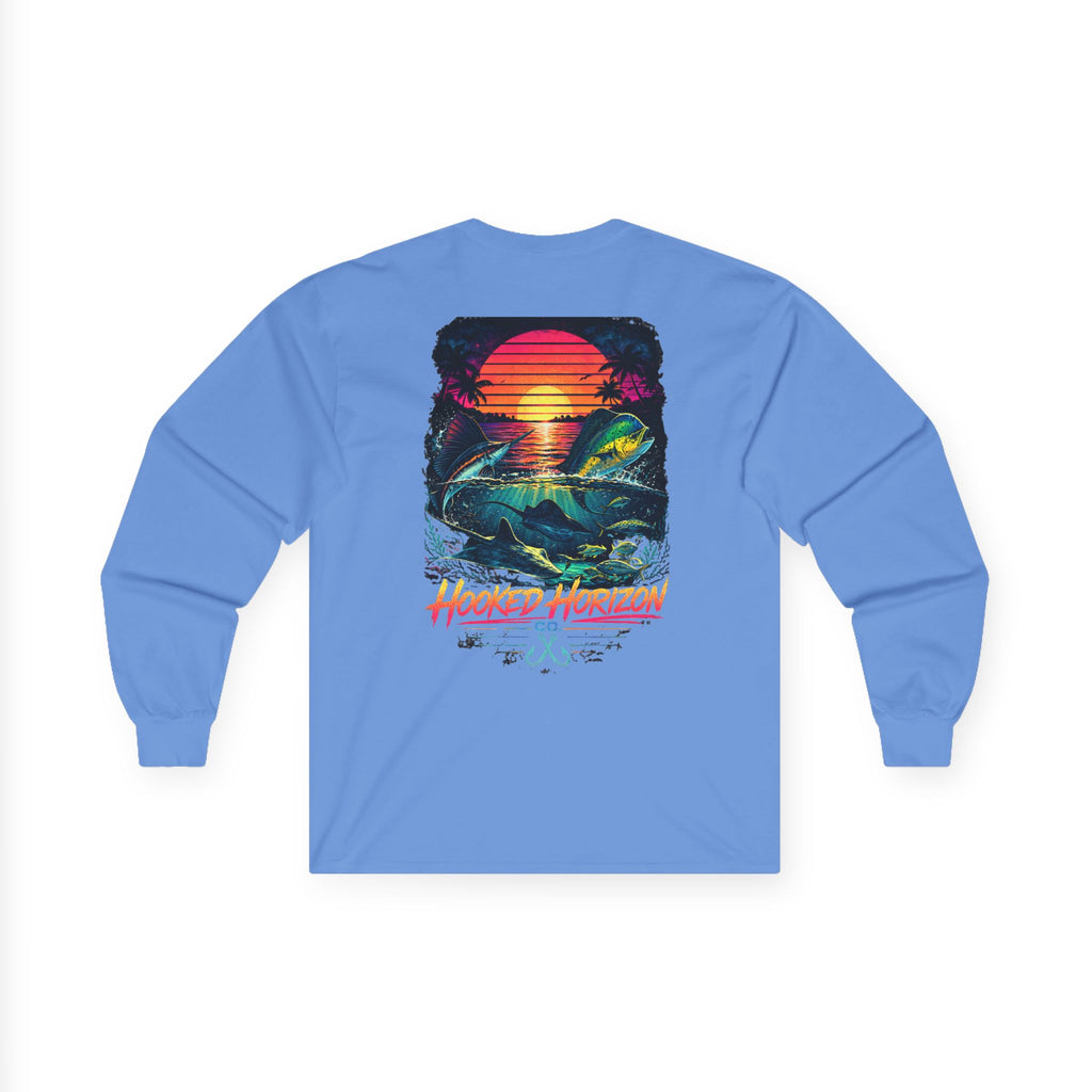 Hooked Horizon Co.  Sunset Long Sleeve Tee— Multiple Color Variations