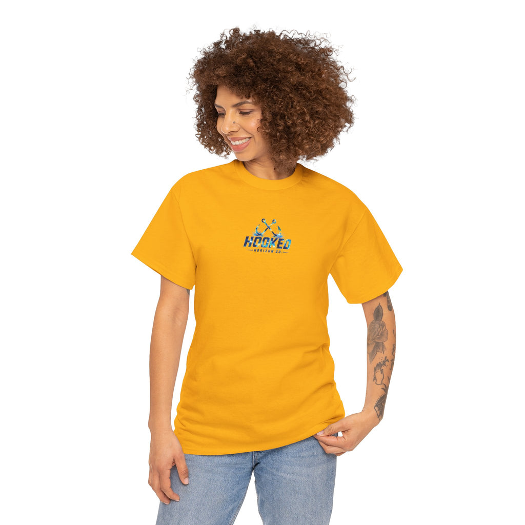 Barracuda Hooked Horizon Co Tee—Ocean Graphic Tee — "Beloved" Ray Design