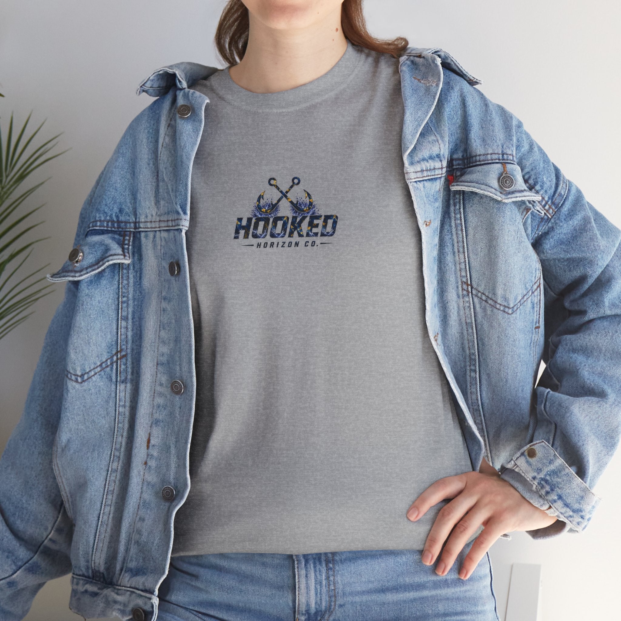 Sail Fish Hooked Horizon Co Tee—Ocean Graphic Tee — "Beloved" Ray Design
