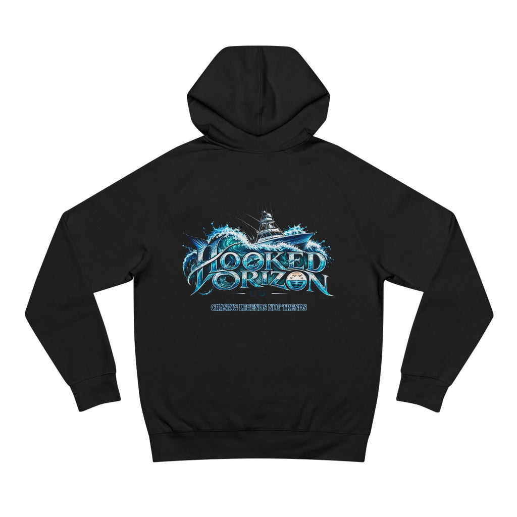 Fishing Boat " Chasing Legends Not Trends "Hooked Horizon Co. Unisex Supply Hoodie