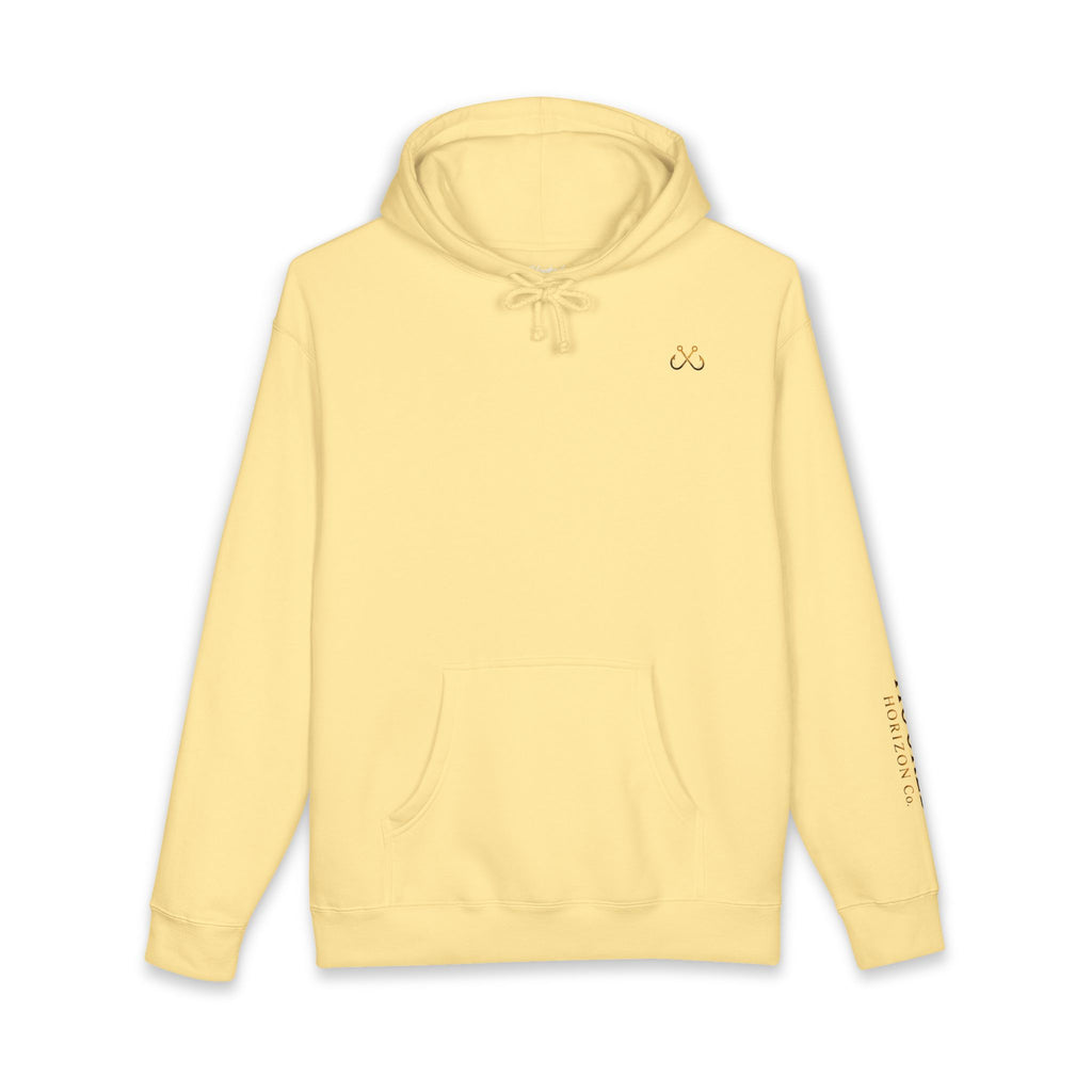 Grouper Hoodie Hooked Horizon Co. — Fishing Back Graphic Hoodie, Multiple Color Variations