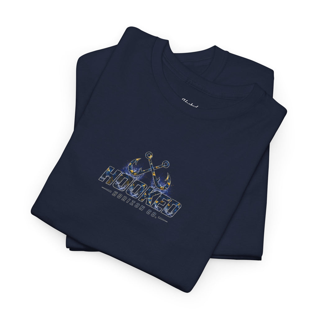 Sail Fish Hooked Horizon Co Tee—Ocean Graphic Tee — "Beloved" Ray Design