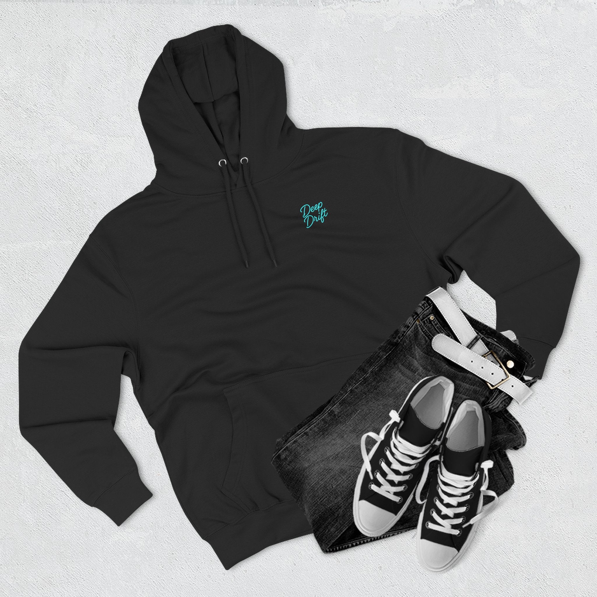 Wave & Sun Deep Drift– "Hooked By The Sea" Hooked Horizon Co. Unisex Hoodie for Ocean Lovers, Nautical Fashion, Cool Weather Gear, Everyday Comfort, Perfect Gift