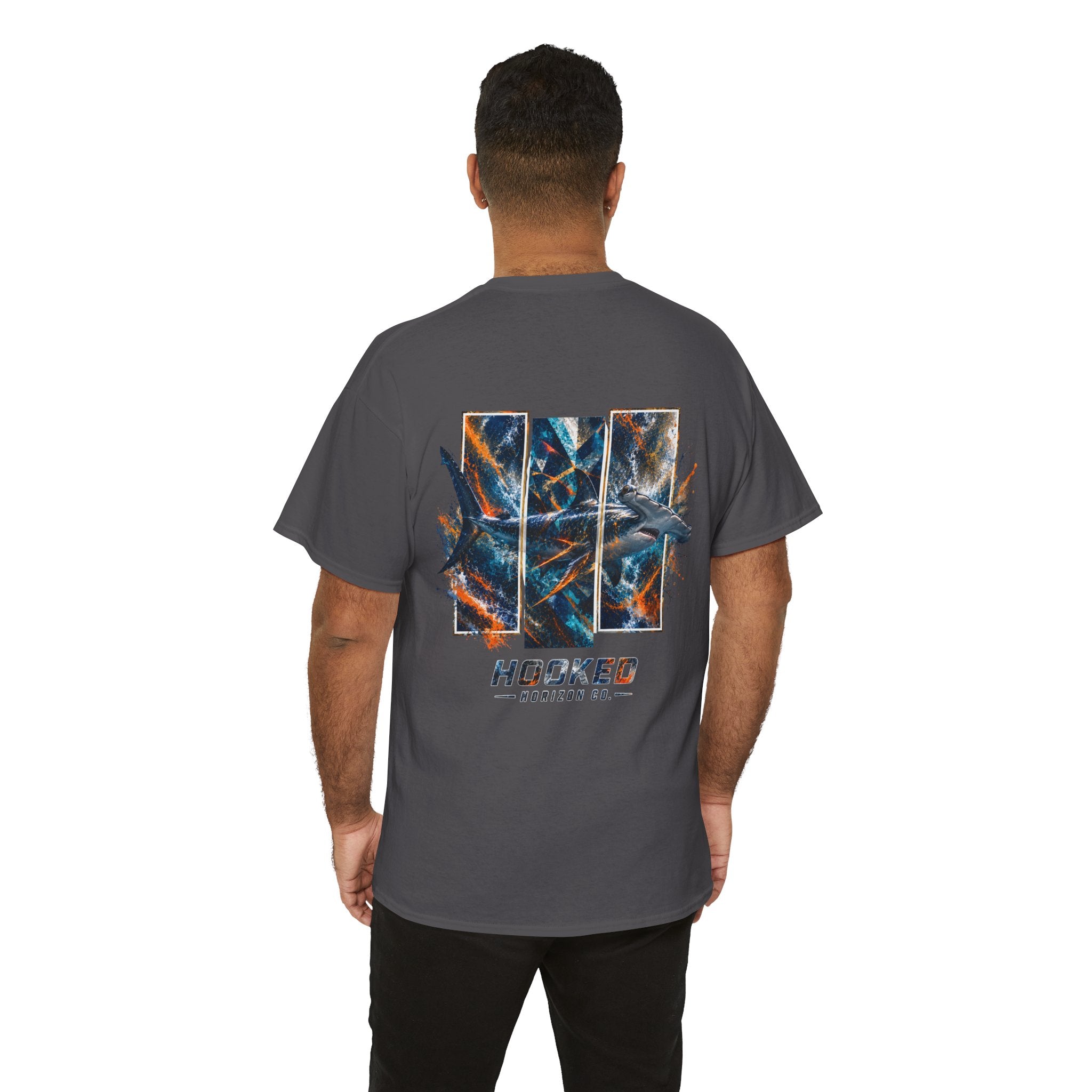 Hammer Head Hooked Horizon Co Tee—Ocean Graphic Tee — "Beloved" Ray Design