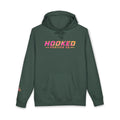 Hot Pink & Peach Hooked Horizon Co. — Fishing Back Graphic Hoodie, Multiple Color Variations