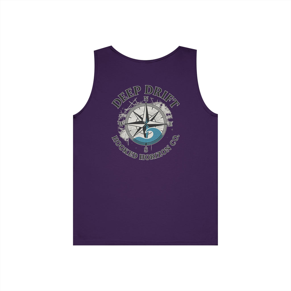 Wave Compass Deep Drift Octopus Graphic Tank Top, Summer Beach Wear, Unisex Tank, Gift for Ocean Lovers, Nautical Tees, Camping Apparel