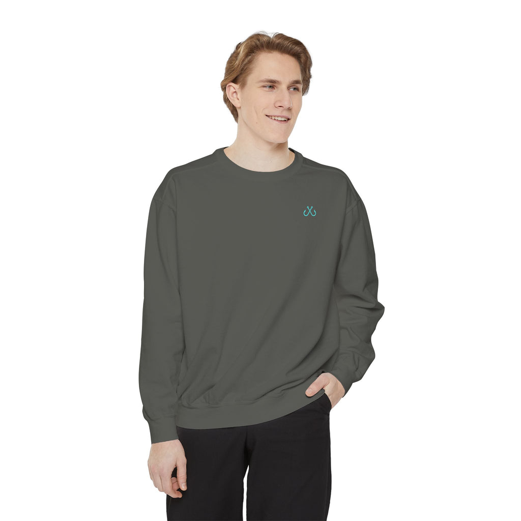 Vintage vibes Neon Tarpon Sweatshirt– Hooked Horizon Co. Ocean apparel, Gifts for Him & Her, Ocean Conservation, Soft Unisex Garment-Dyed Sweatshirt