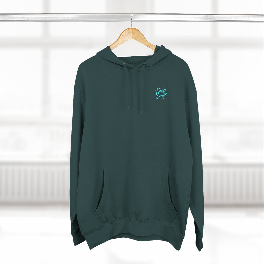 Wave & Sun Deep Drift– "Hooked By The Sea" Hooked Horizon Co. Unisex Hoodie for Ocean Lovers, Nautical Fashion, Cool Weather Gear, Everyday Comfort, Perfect Gift