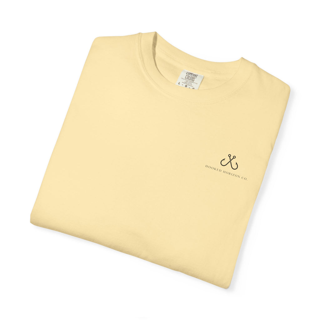 Shark Tee — "Deep Drift on the Water" Fishing Graphicishing Tee for Angler Lovers, Shark Lovers, Ocean Tee