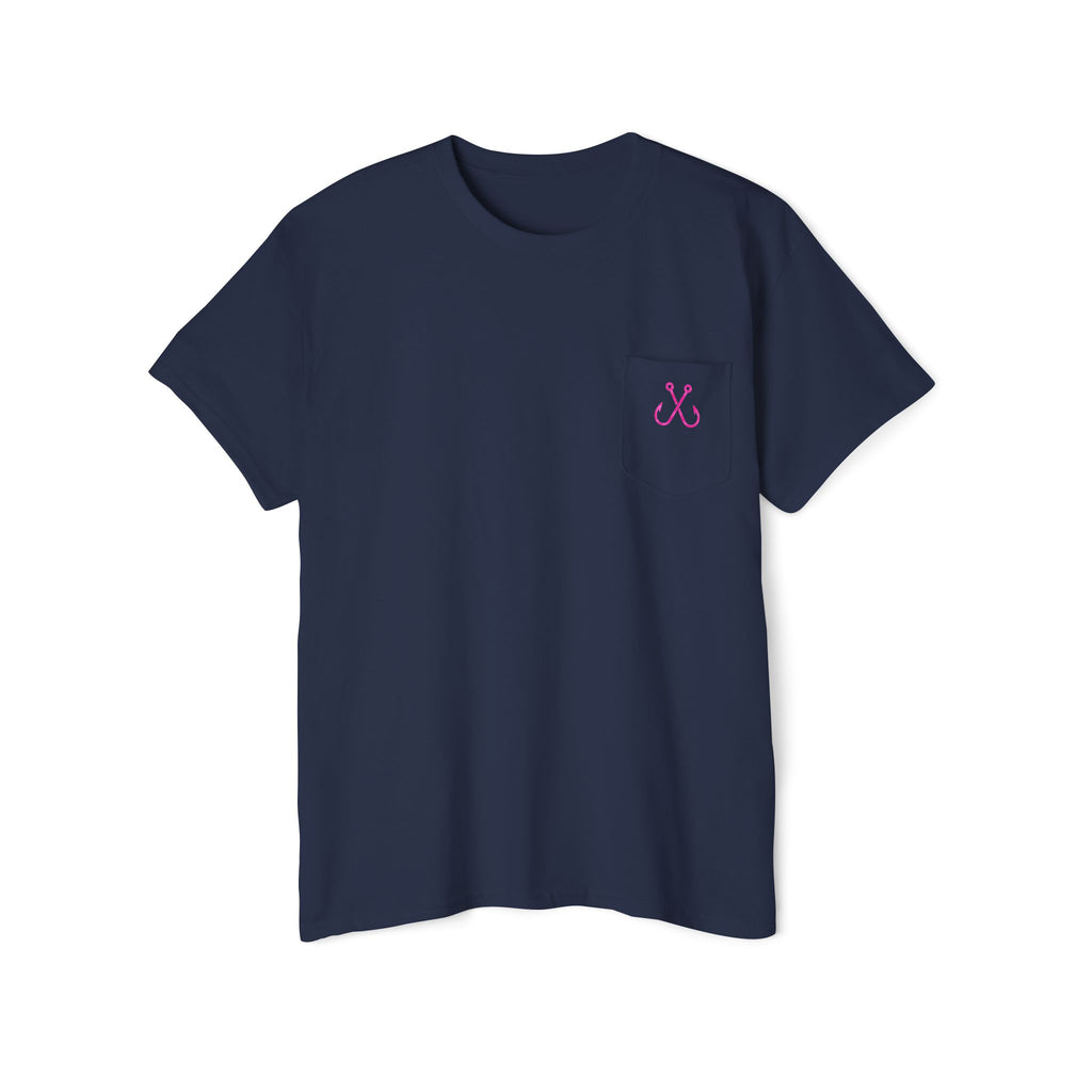 Turtle Deep Drift Hooked HorizonCo.  Tee- Perfect for Angler and Fishing Gifts, For him, For Her Unisex Cotton T-Shirt for Fishing & Wildlife Enthusiasts, Ocean Lovers