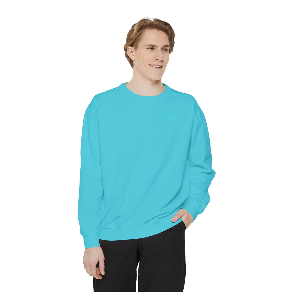 Vintage vibes Neon Tarpon Sweatshirt– Hooked Horizon Co. Ocean apparel, Gifts for Him & Her, Ocean Conservation, Soft Unisex Garment-Dyed Sweatshirt