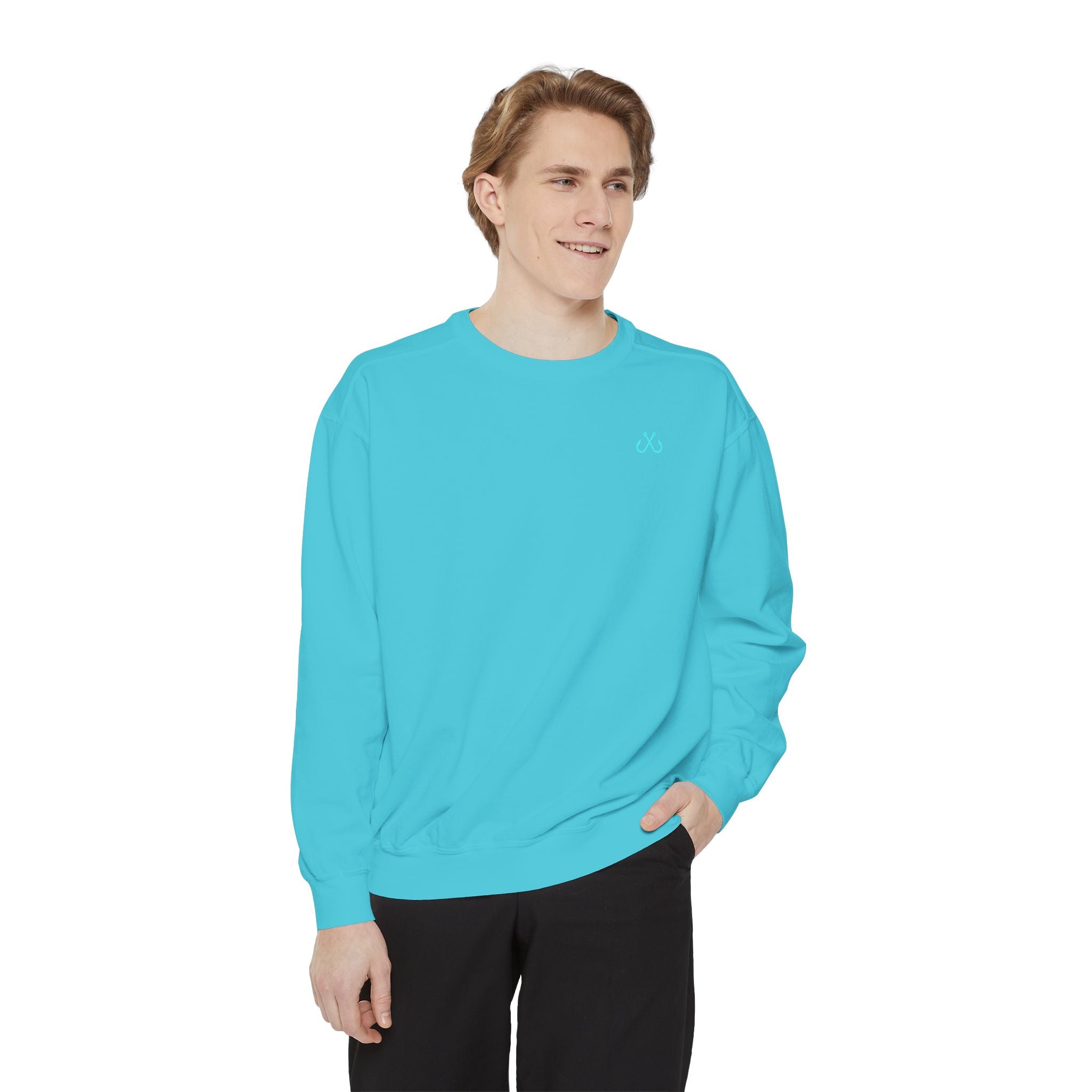 Vintage vibes Neon Tarpon Sweatshirt– Hooked Horizon Co. Ocean apparel, Gifts for Him & Her, Ocean Conservation, Soft Unisex Garment-Dyed Sweatshirt