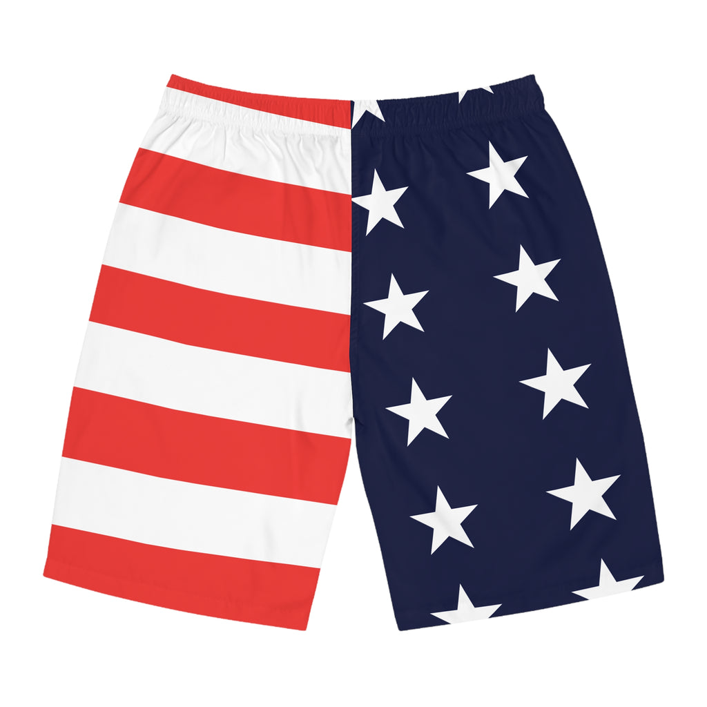 USA Hooked Horizon Co. Board Shorts, Swimwear for Beach Days, Summer Vacations, Pool Parties, Surfing Attire, Water Sports