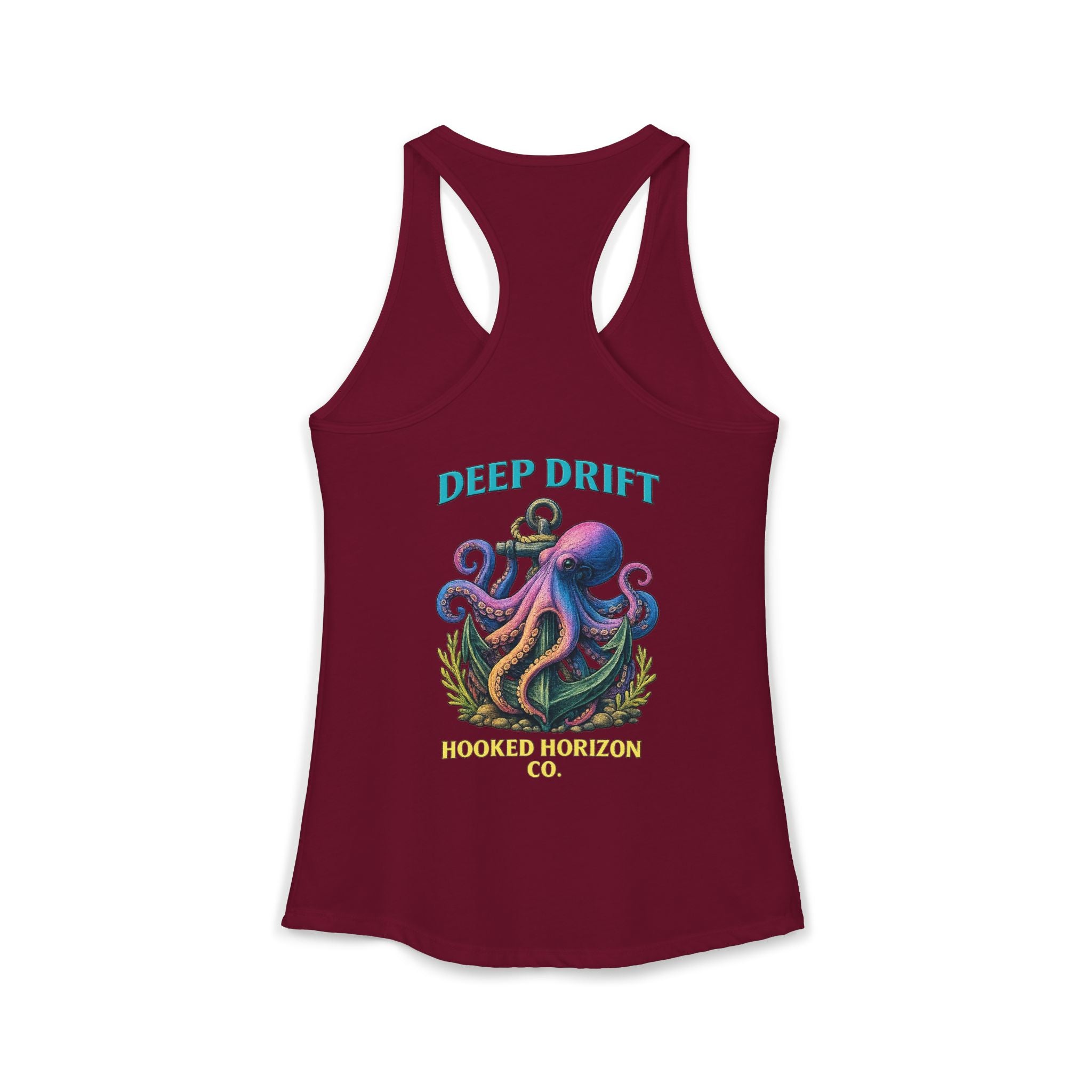 Rainbow Octopus Deep Drift– Hooked Horizon Co. Gifts for Ocean Lovers, Nautical Fashion, Everyday Comfort, Perfect Gift for Her