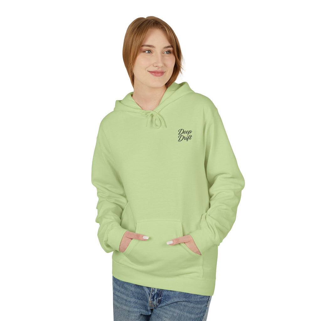 Deep Drift Wave & Shark Fishing Hoodie — Hooked Horizon Co. Pullover, Multiple Color Variations