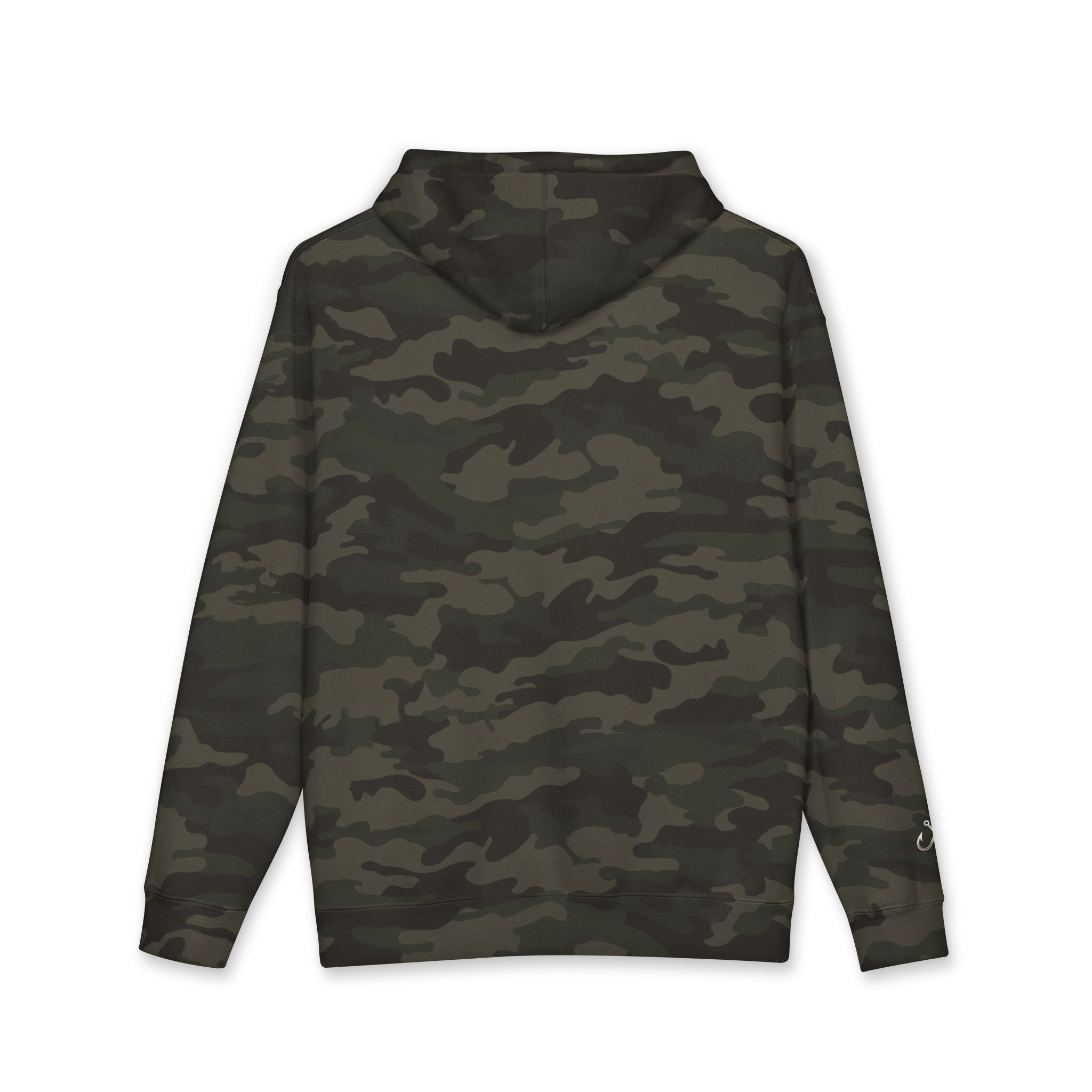 Wave Hoodie Hooked Horizon Co. — Fishing Back Graphic Hoodie, Multiple Color Variations