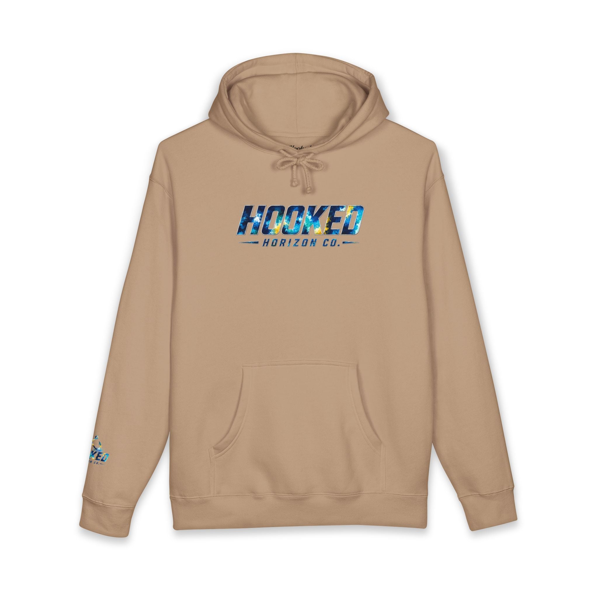 Barracuda Hoodie Hooked Horizon Co. — Fishing Back Graphic Hoodie, Multiple Color Variations