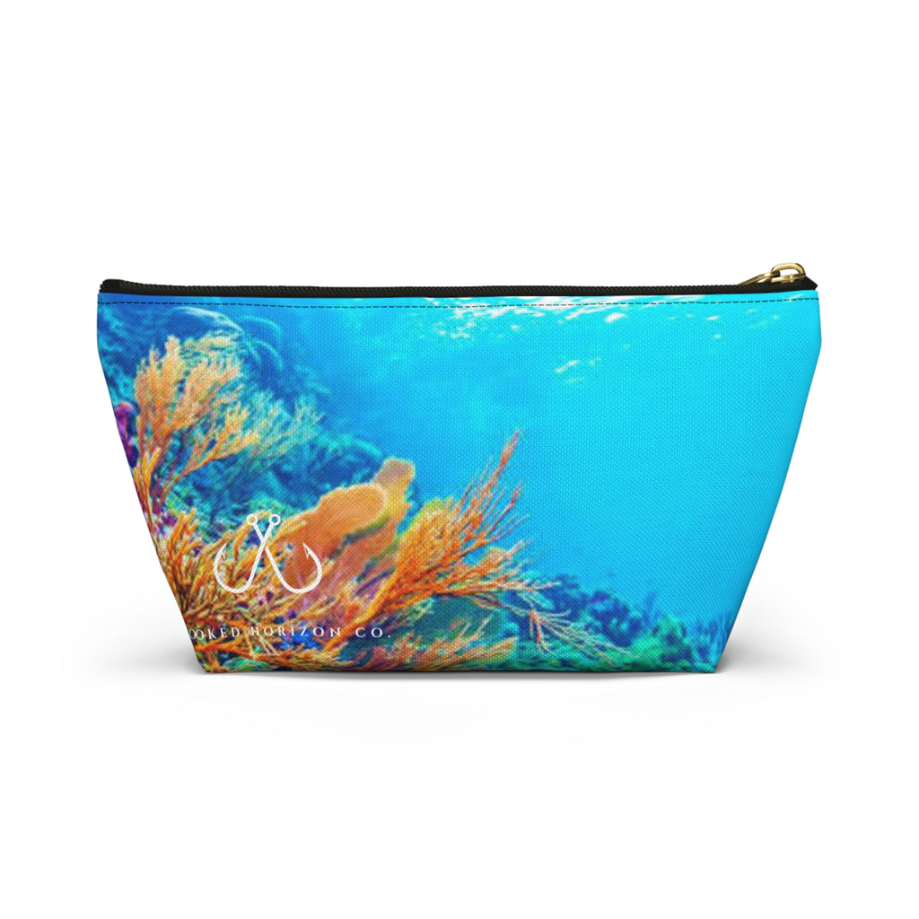 Bright Reef Accessory Pouch | Makeup Bag, Travel Organizer, Gift for Her, Beach Essentials, Stylish Storage