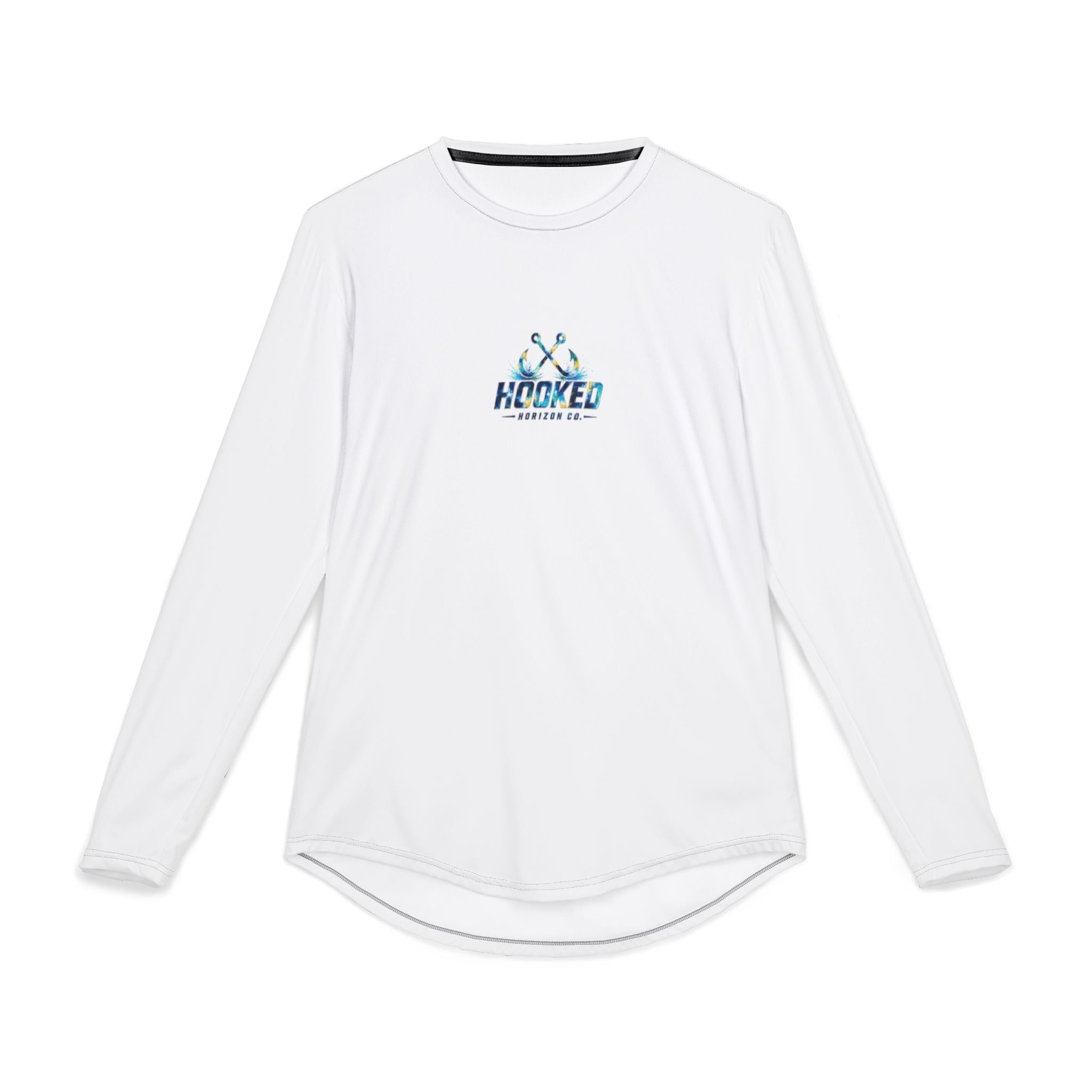 Barracuda Hooked Horizon Co — Men's Long Sleeve UV Shirt — Chasing Legends Not Trends Orca Ocean Graphic Performance Tee