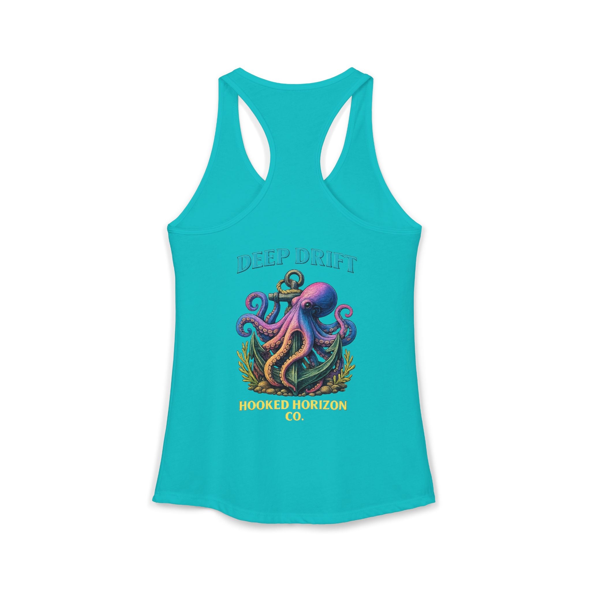 Rainbow Octopus Deep Drift– Hooked Horizon Co. Gifts for Ocean Lovers, Nautical Fashion, Everyday Comfort, Perfect Gift for Her