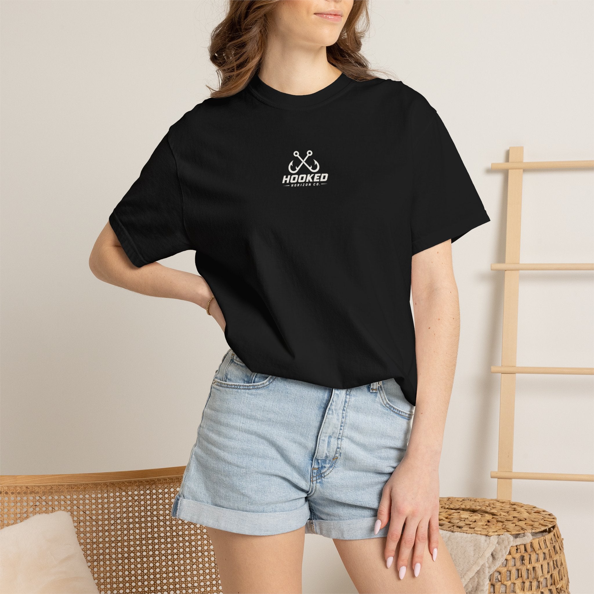 Saltwater Sea Striper Fishing Tee — Hooked Horizon Co.  Angler Gifts Ocean Lover Gifts